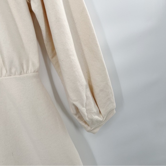 LOVERS and Friends cream mini sweatshirt dress NWT - Picture 4 of 7